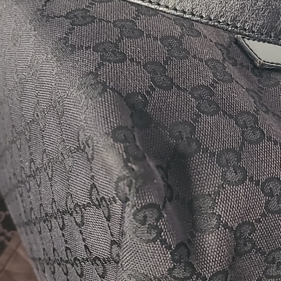 GUCCI VINTAGE EARLY 2000'S GG CANVAS TOTE/SHOULDER BAG CANVAS/LEATHER - Picture 14 of 15